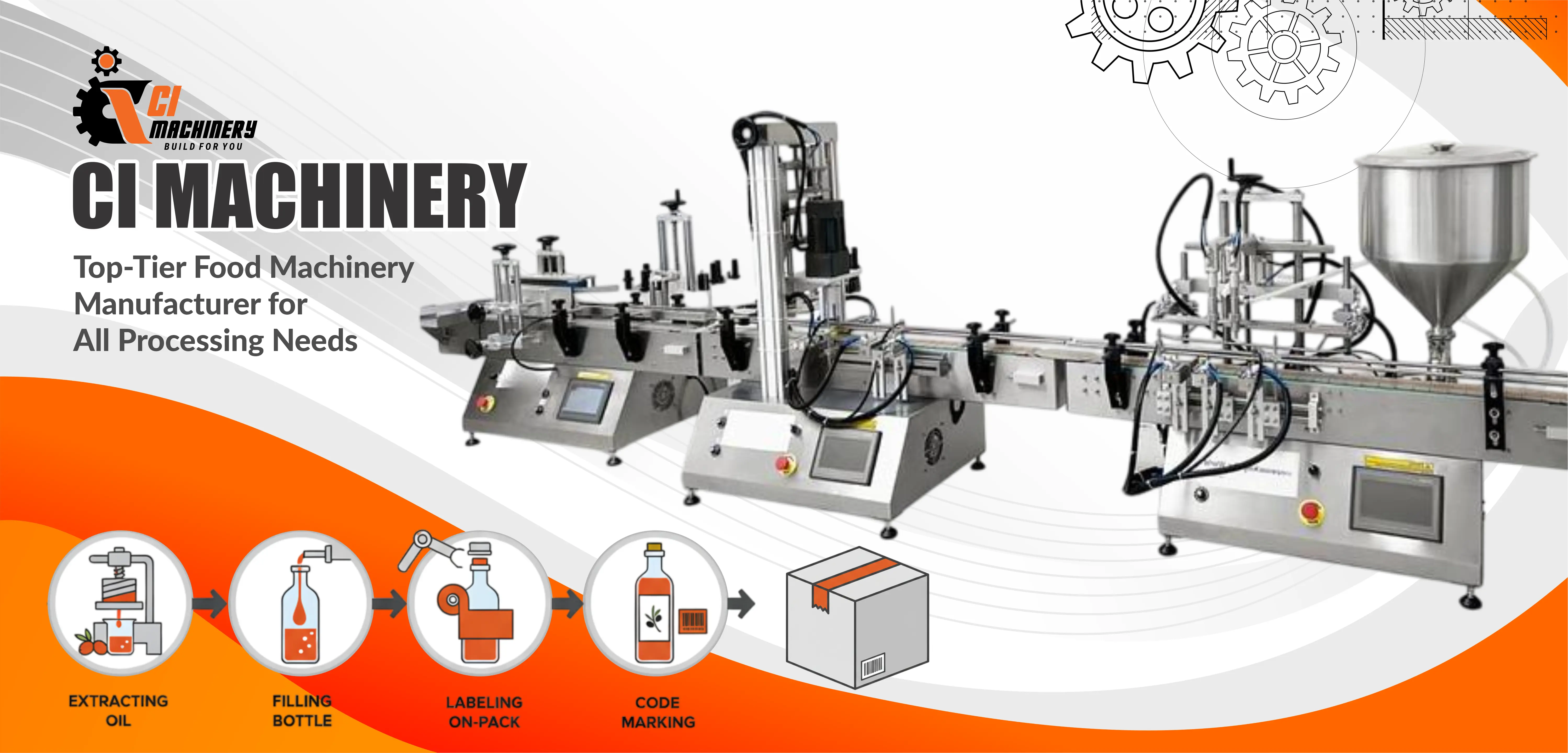 CI Machinery filling, capping and labelling machines